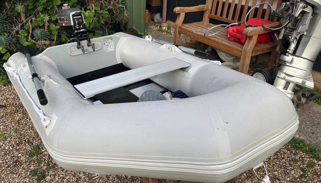 Inflatable dinghy 230 with Mariner 3.3hp outboard – Inflatable Dinghies