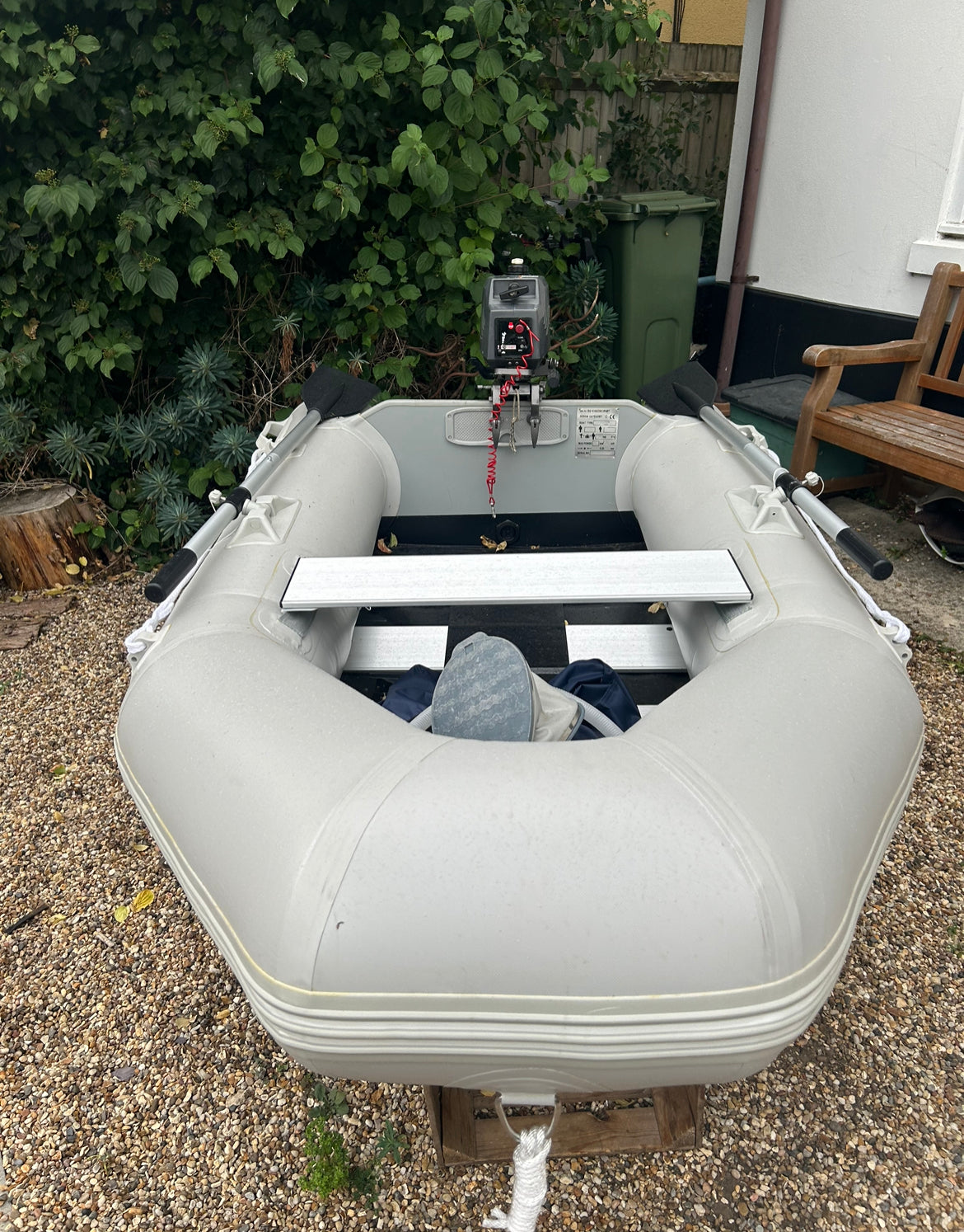 Inflatable dinghy 230 with tohatsu 2.5hp outboard – Inflatable Dinghies