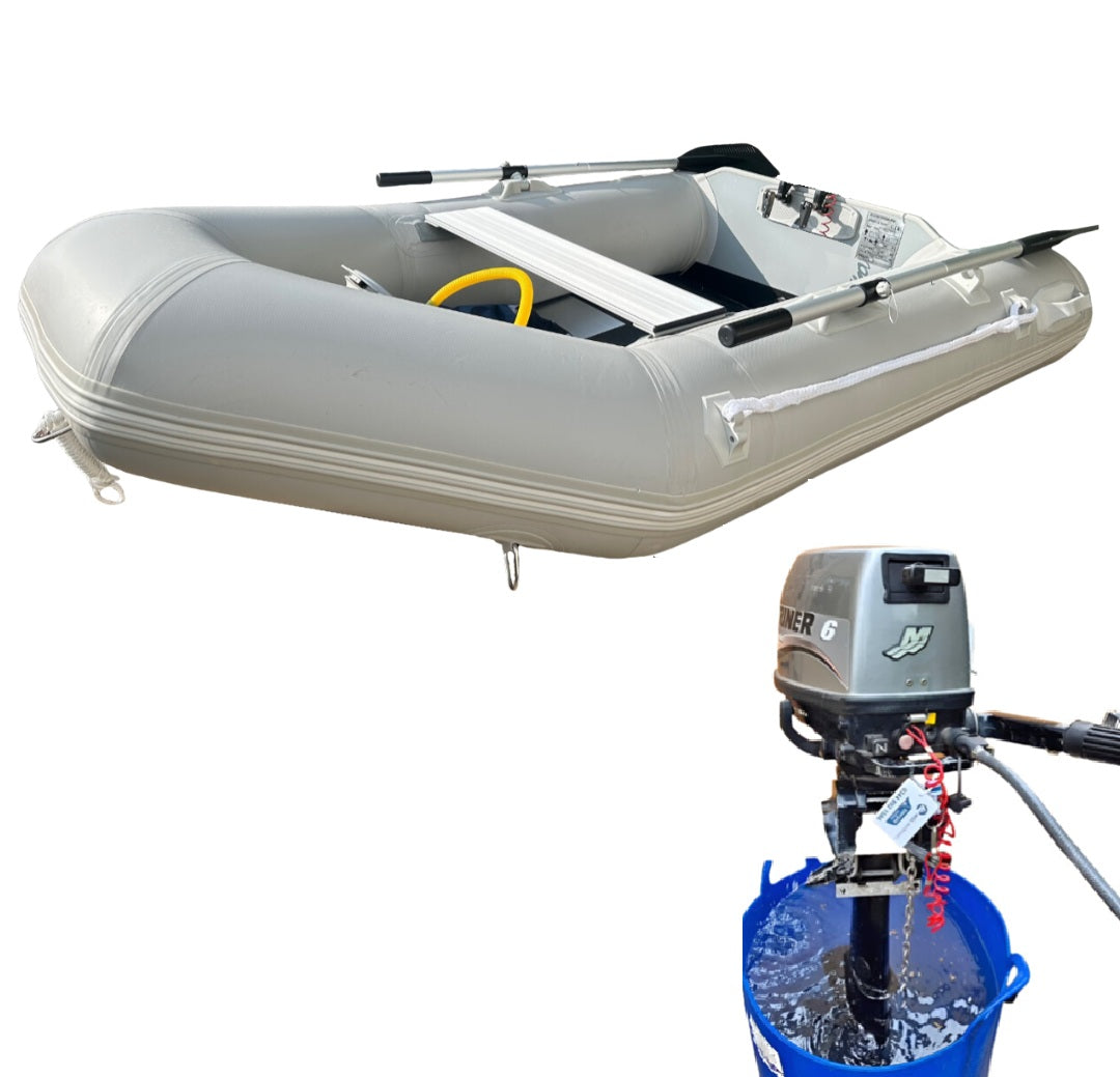 Deal of the week! Inflatable dinghy 230 with Mariner 6hp outboard ...