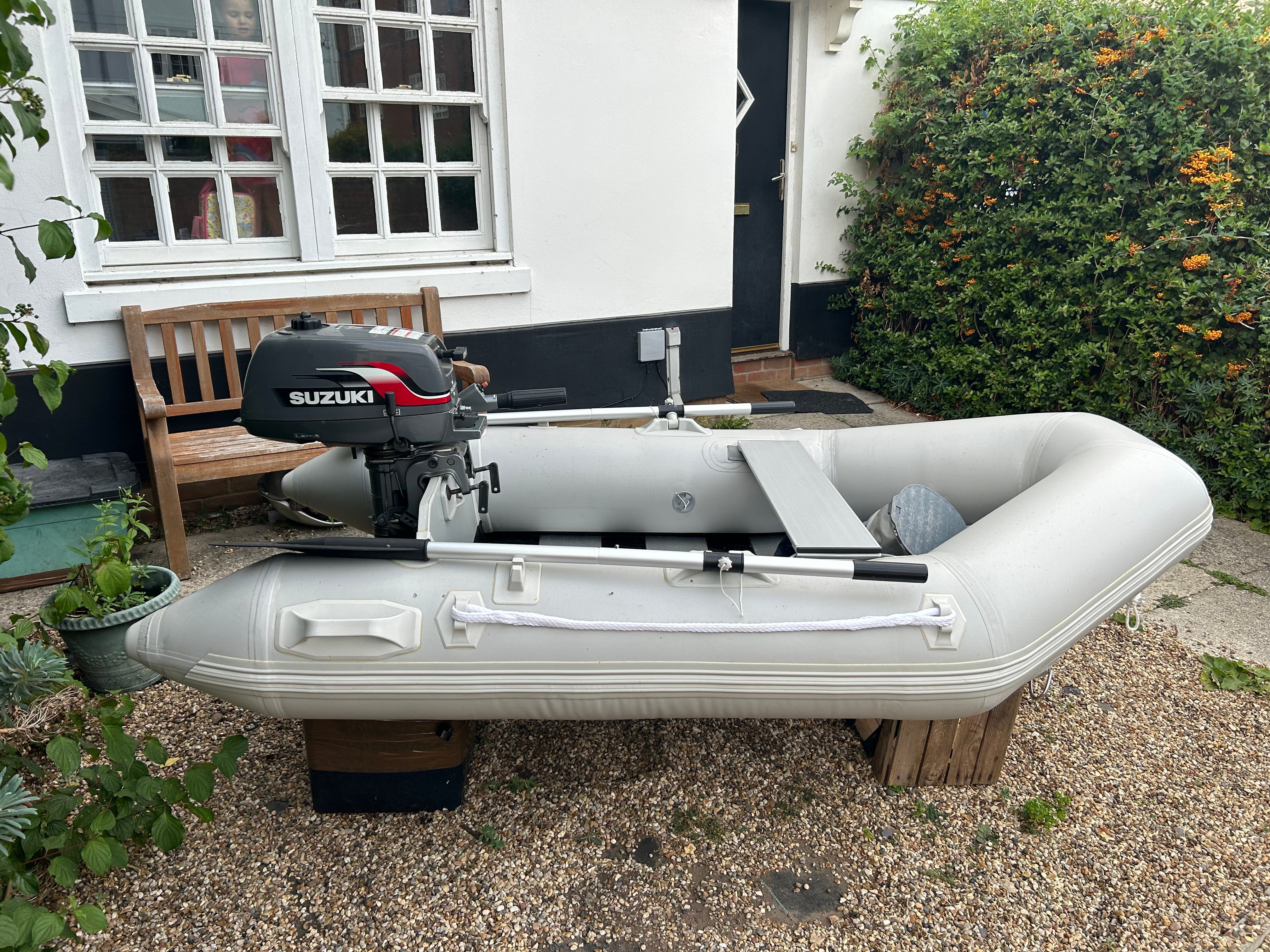 Inflatable dinghy 230 with Suzuki 4hp outboard – Inflatable Dinghies